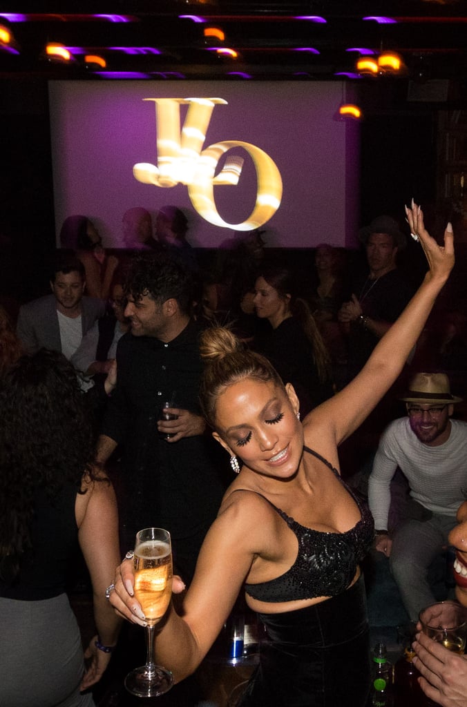 Jennifer Lopez and Casper Smart at the 2015 AMAs Afterparty