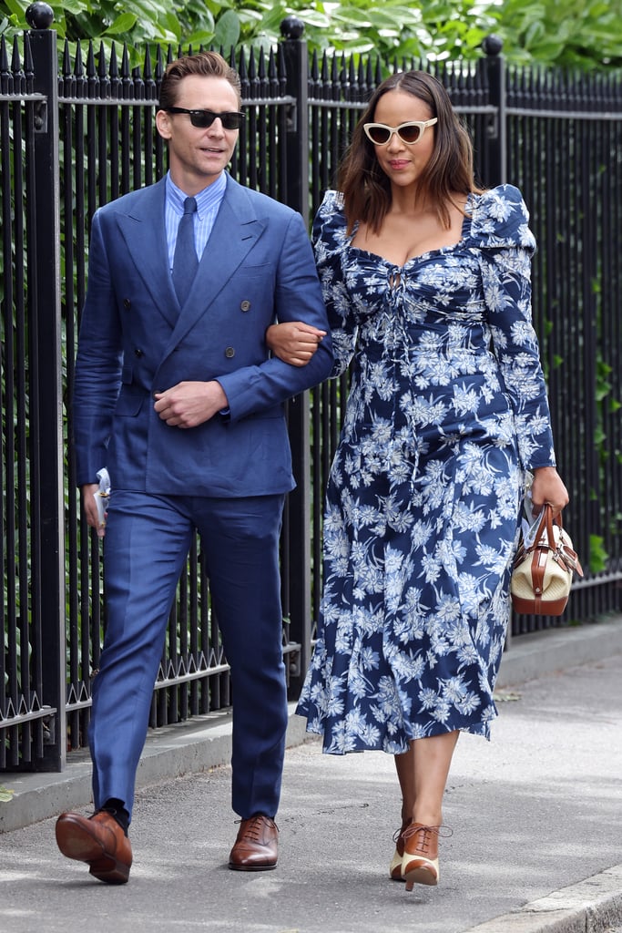 Tom Hiddleston and Zawe Ashton at Wimbledon 2023