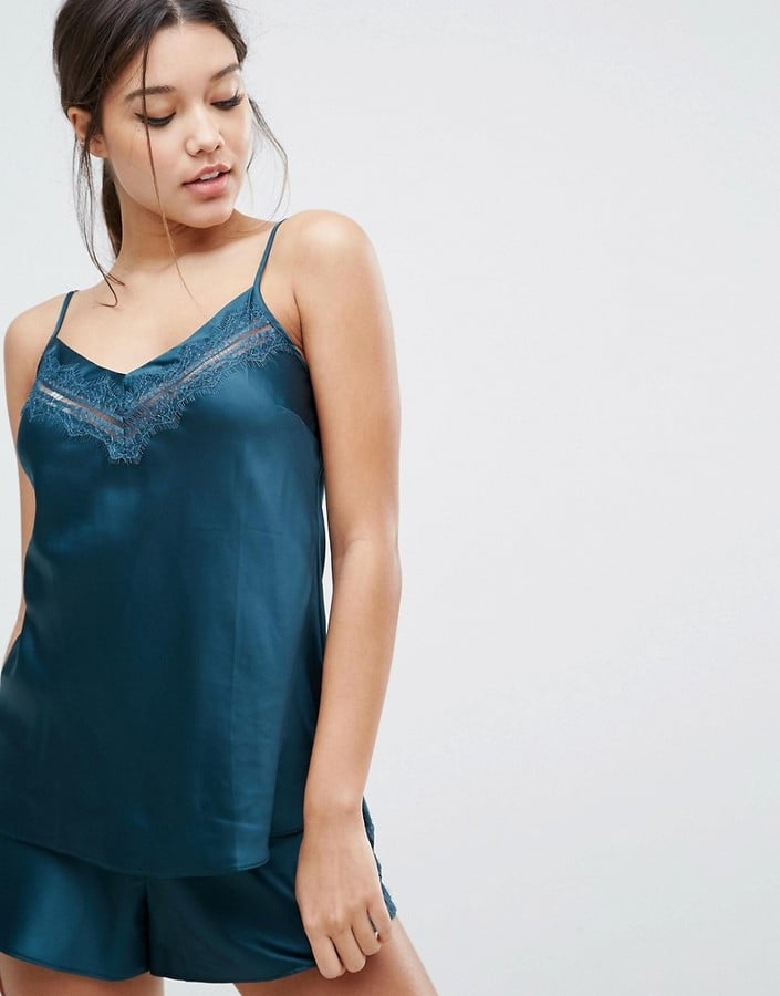 Oysho Satin Lace Pyjama Set