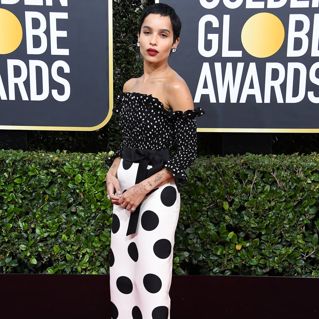 golden dot dress
