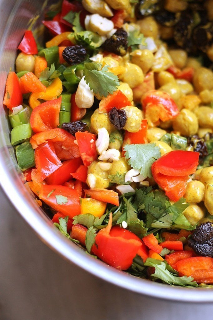 Easy Vegetarian Recipe: Curried Chickpea Salad
