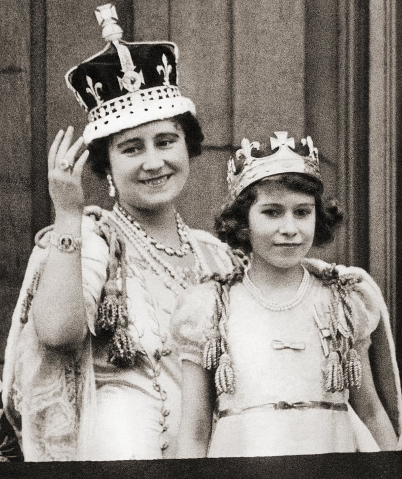 Queen Mary and Queen Elizabeth on Coronation Day in 1937