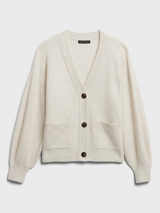 Banana Republic Oversized Blouson-Sleeve Cardigan Sweater