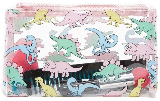 Dinosaur Print Makeup Bag