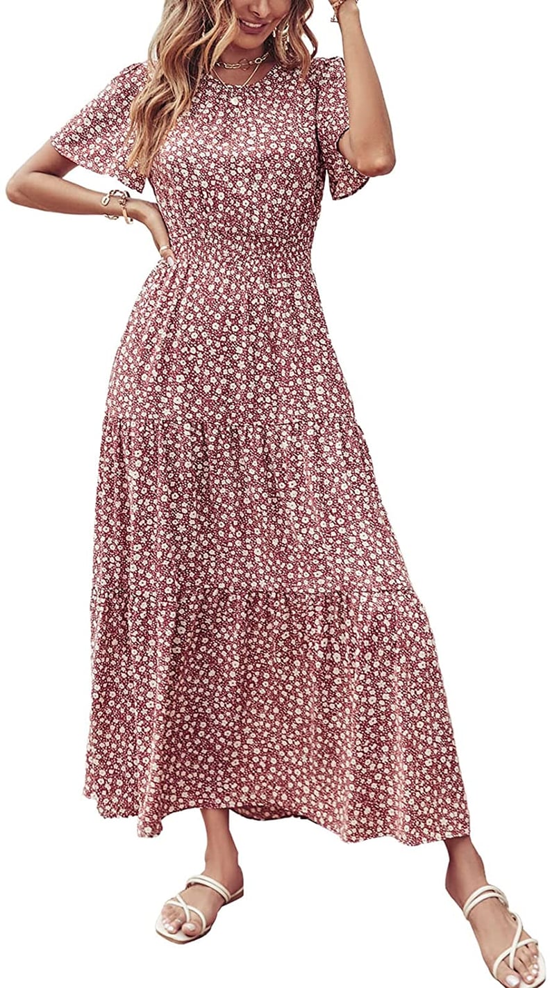 A Customer Favorite: PrettyGarden Elastic Waist Tiered Maxi Dress