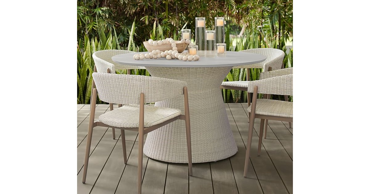 Pottery Barn Antigua AllWeather Wicker Dining Table Best Memorial