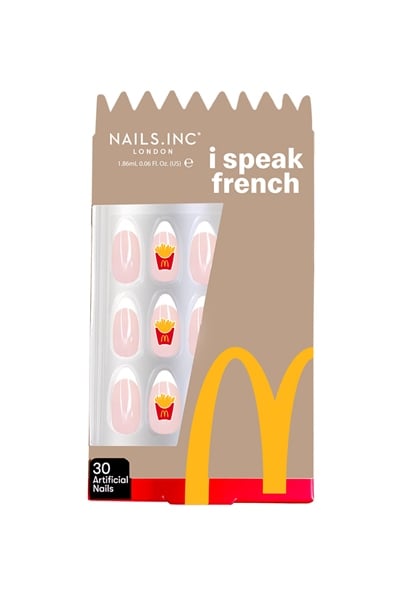 Nails Inc X McDonald's I Speak French Press On Nails