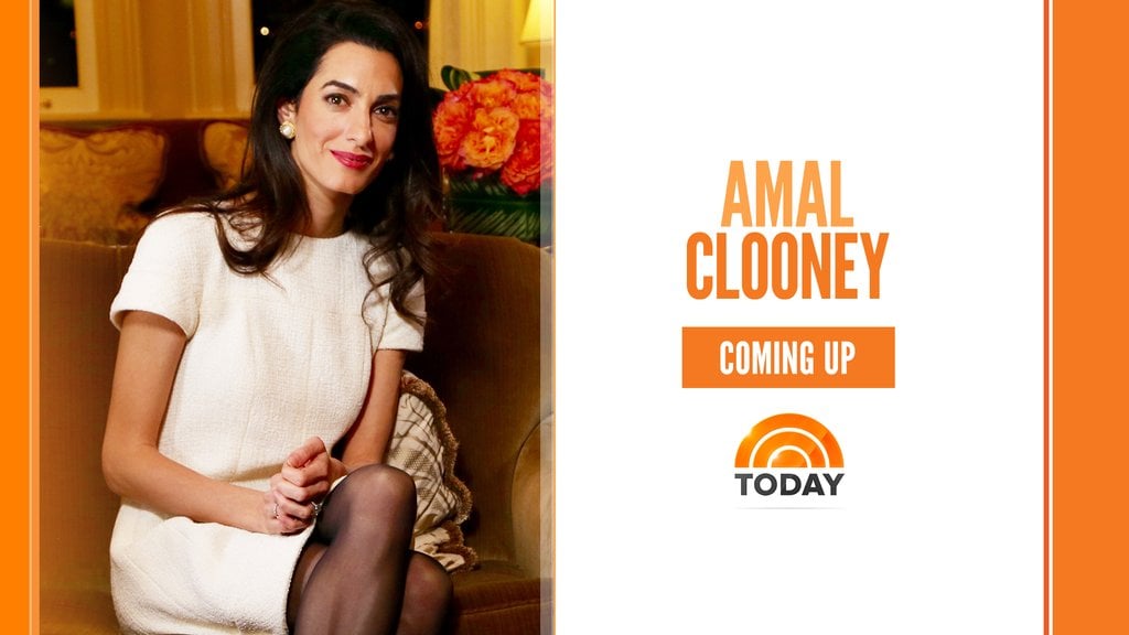 Amal Clooney Wearing White Dress on NBC News