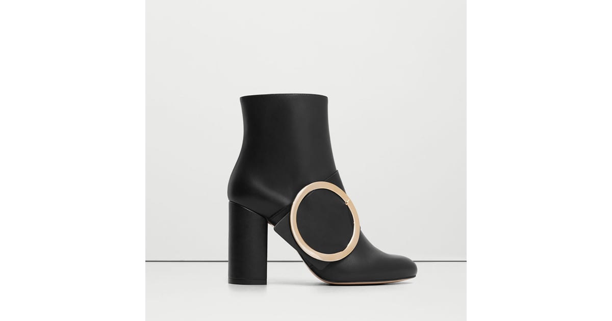 buckle ankle boots mango