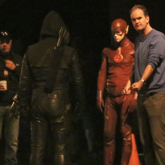 The Flash/Arrow Crossover Set Pictures
