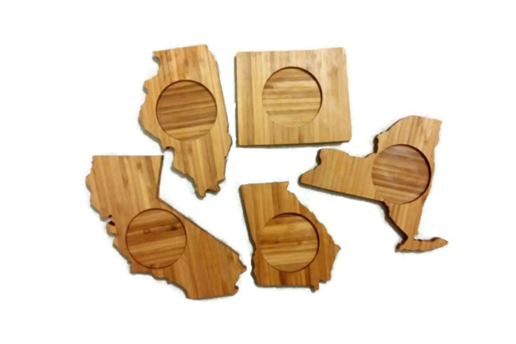 State-Shaped Coasters