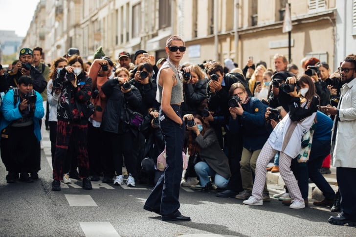 See Evan Mock's Outfits at Fashion Week Spring/Summer 2022