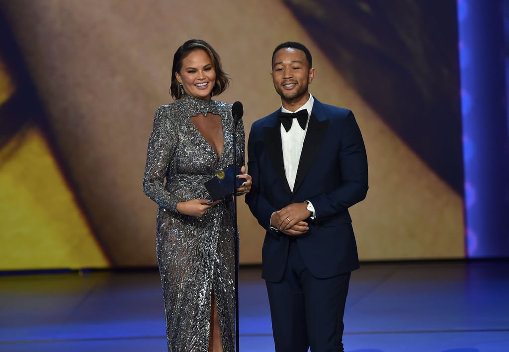 John Legend and Chrissy Teigen at the 2018 Emmys