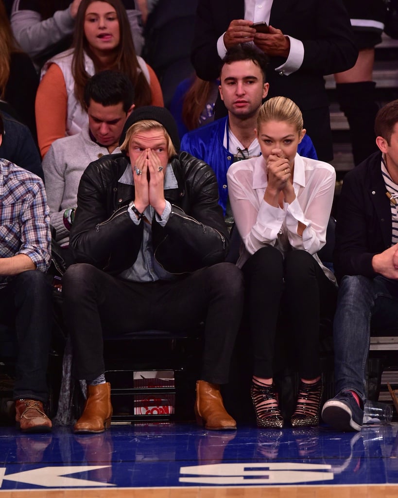Gigi Hadid and Cody Simpson at Knicks Game April 2015