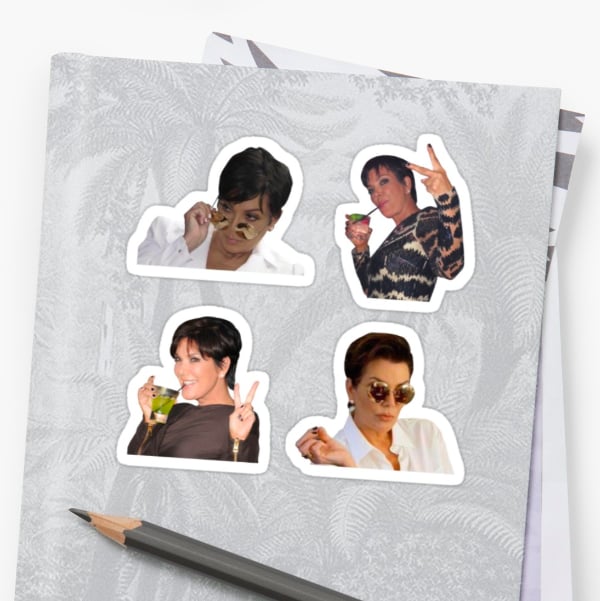 Kris Jenner Sticker Set