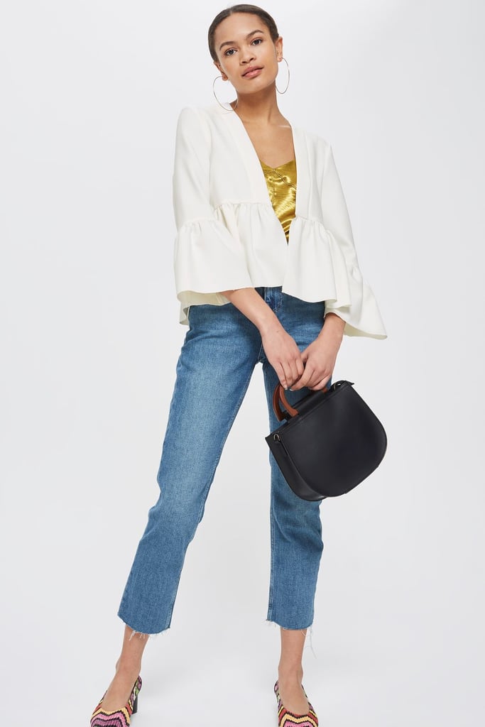 Topshop Cropped Peplum Jacket
