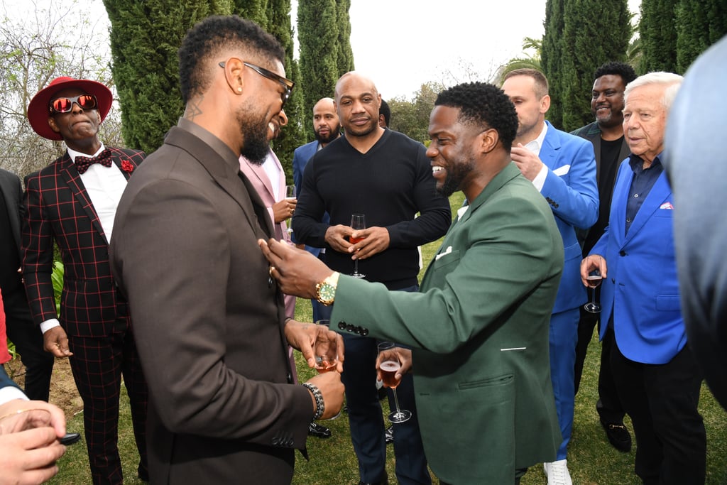 Usher and Kevin Hart at the 2020 Roc Nation Brunch in LA