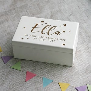 Modo Creative Personalised Wind Up Christening Music Box