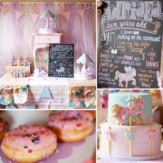A Carousel and Chalkboard Tribute Party