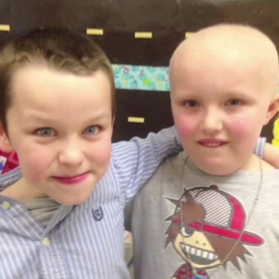 Boy Shaves Head For Friend With Cancer