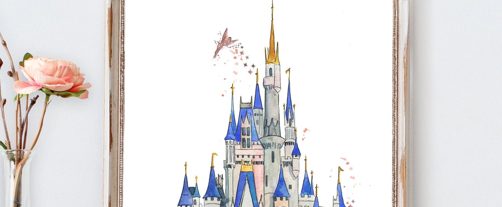 This Disney Castle Watercolor Print on Etsy Is a Bestseller!