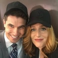 Mulder Who? Robbie Amell Cuddles Up to Gillian Anderson on The X-Files Set
