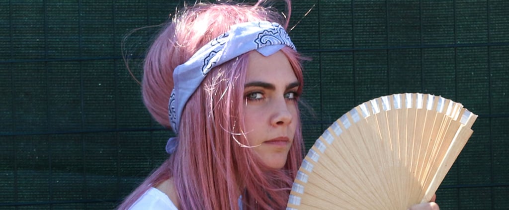 Cara Delevingne With Pink Hair at Osheaga Festival 2015