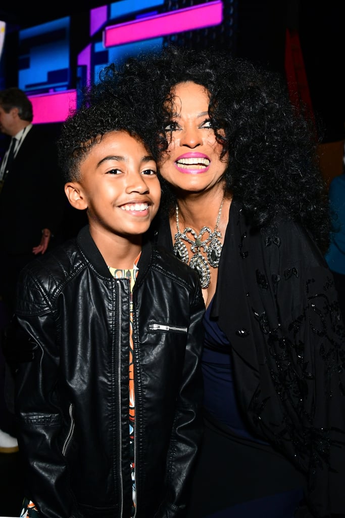 Pictured: Miles Brown and Diana Ross