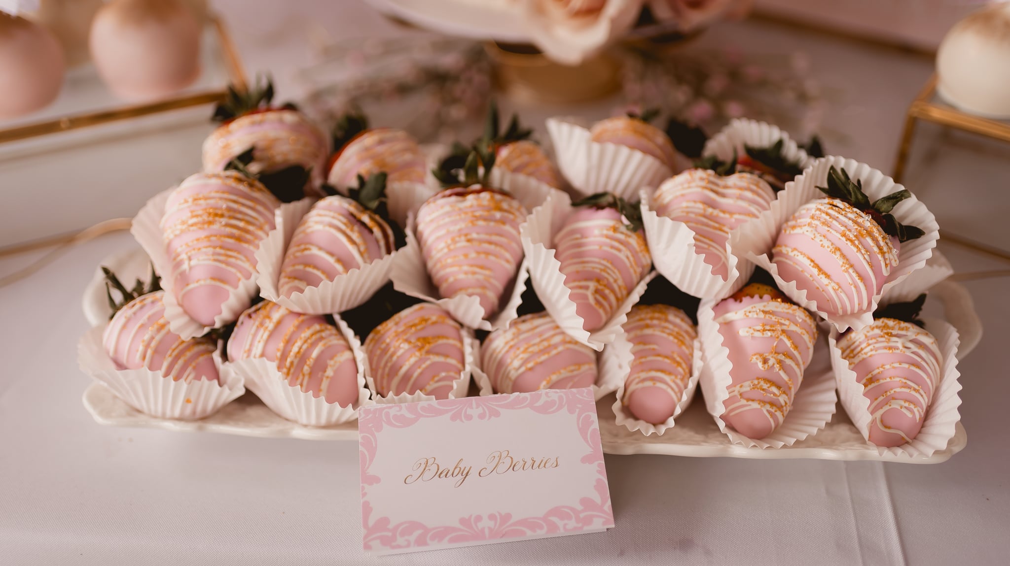 Pink And Gold Baby Shower Ideas Popsugar Family