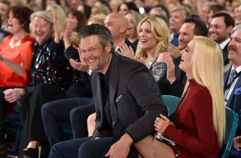 LAS VEGAS, NV - APRIL 15:  Blake Shelton and Gwen Stefani attend the 53rd Academy of Country Music Awards at MGM Grand Garden Arena on April 15, 2018 in Las Vegas, Nevada.  (Photo by John Shearer/ACMA2018/Getty Images for ACM)
