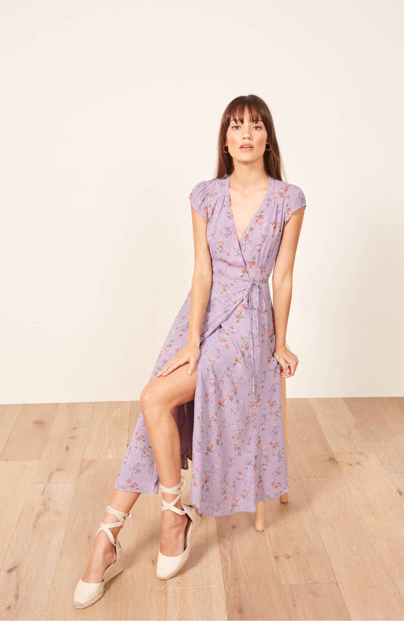 Reformation Carina Midi Wrap Dress