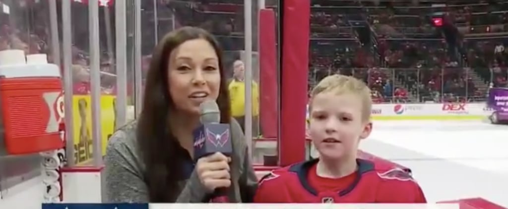 Boy Gives Hilarious Interview at Hockey Game | Video