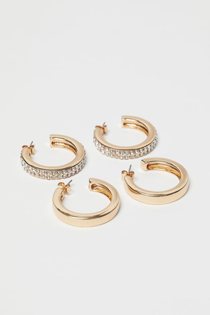 H&M 2Gold Earrings Affordable Jewelry POPSUGAR Fashion Photo 9