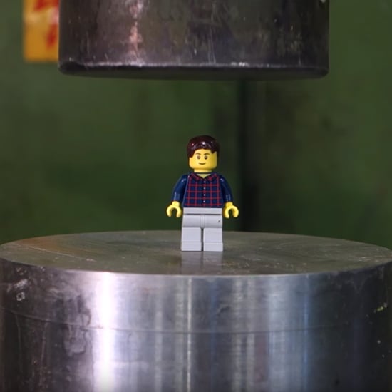Hydraulic Press Crushing Legos