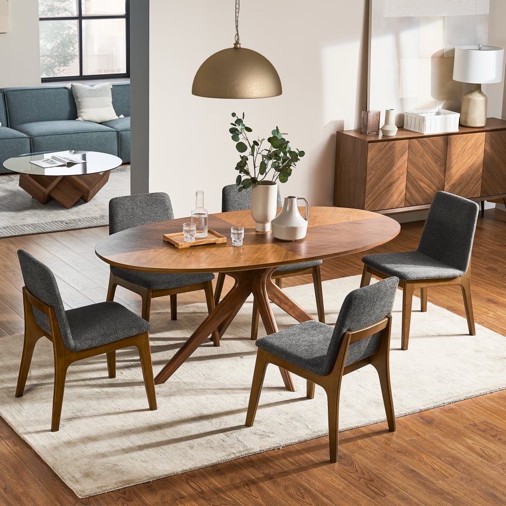 A Midcentury Modern Option: Castlery Brighton Oval Dining Table