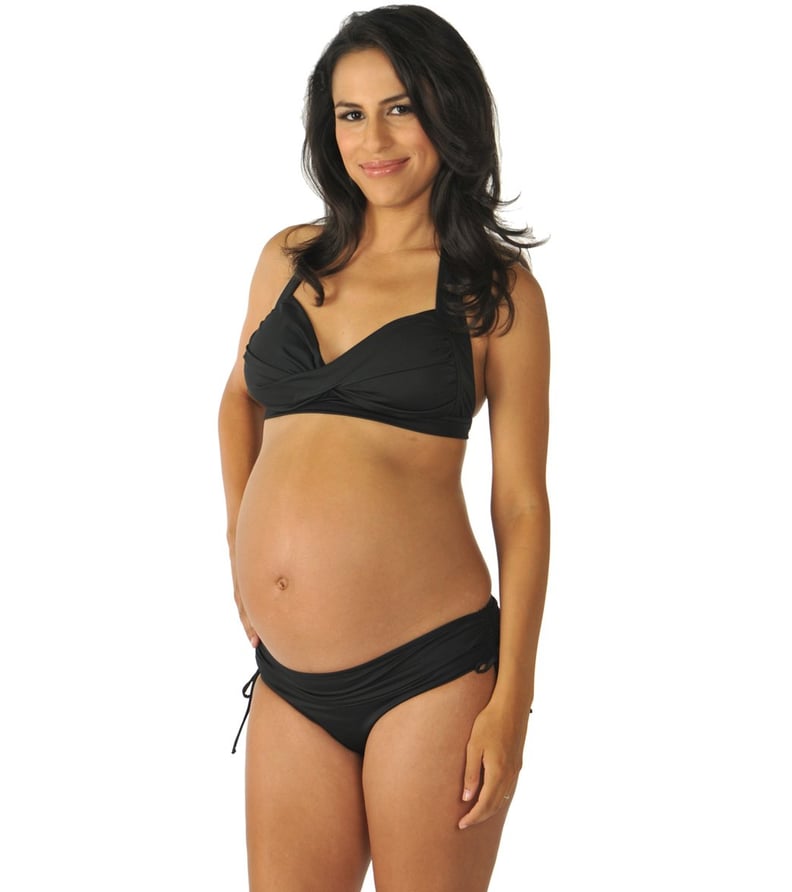Maternity Swimwear Solid Bombshell Bikini Set