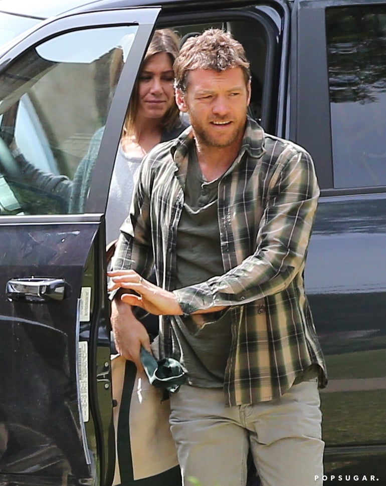 Jennifer Aniston and Sam Worthington Film Cake in LA