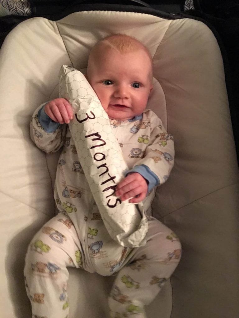 Dad Uses Cheesesteaks to Mark Baby's Monthly Growth