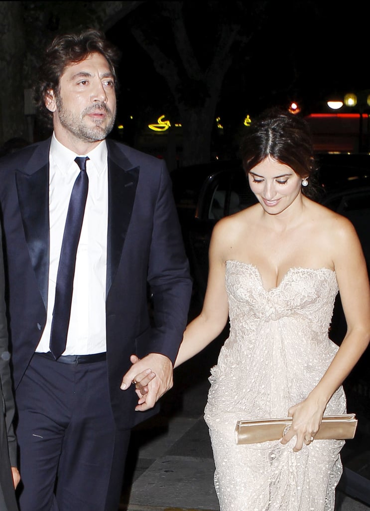 Javier held onto Penélope's hand during a fancy outing in Cannes in May 2010.