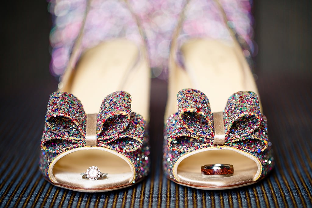 Tip: In case you don't have a lot of staging options, consider utilizing your wedding shoes.
Photo by Oldani Photography