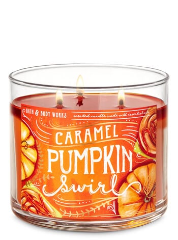 Caramel Pumpkin Swirl 3-Wick Candle