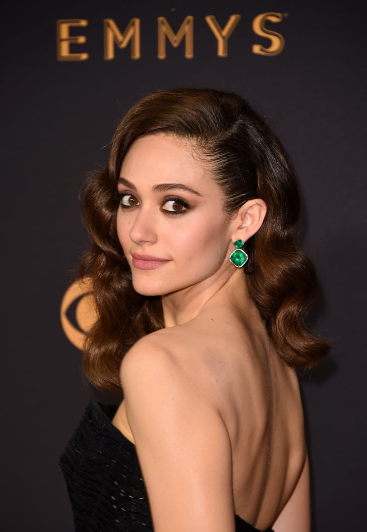 Emmy Rossum Celebrity Hair And Makeup At The Emmy Awards 2017 Popsugar Beauty Photo 13