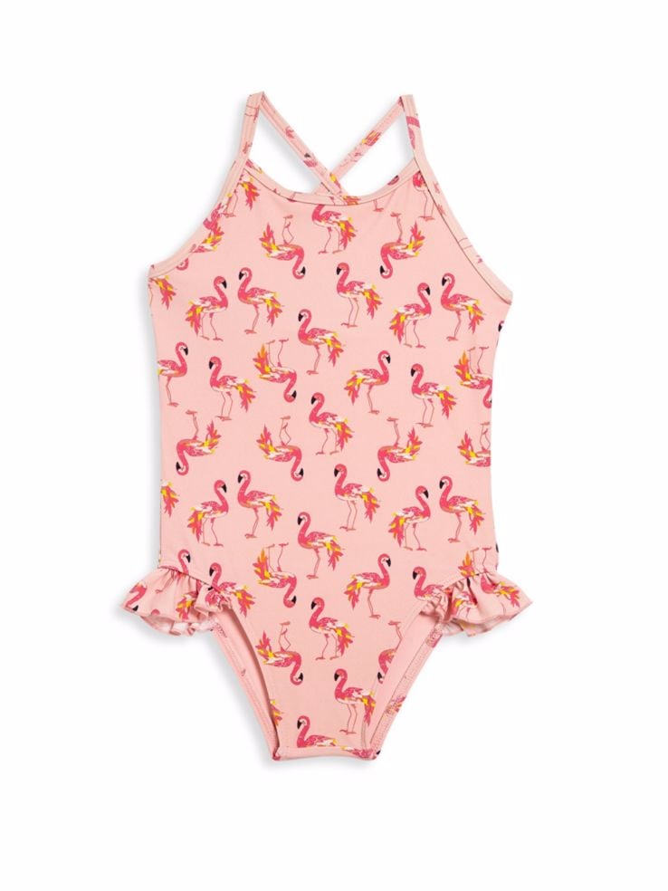 baby flamingo swimsuit