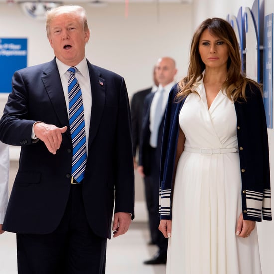 Melania Trump's White Belted Dress