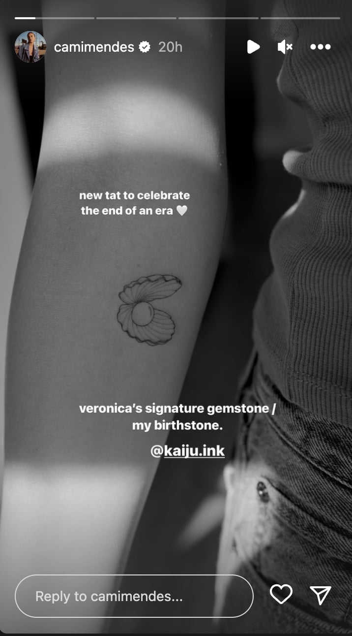 Camila Mendes's Pearl Tattoo