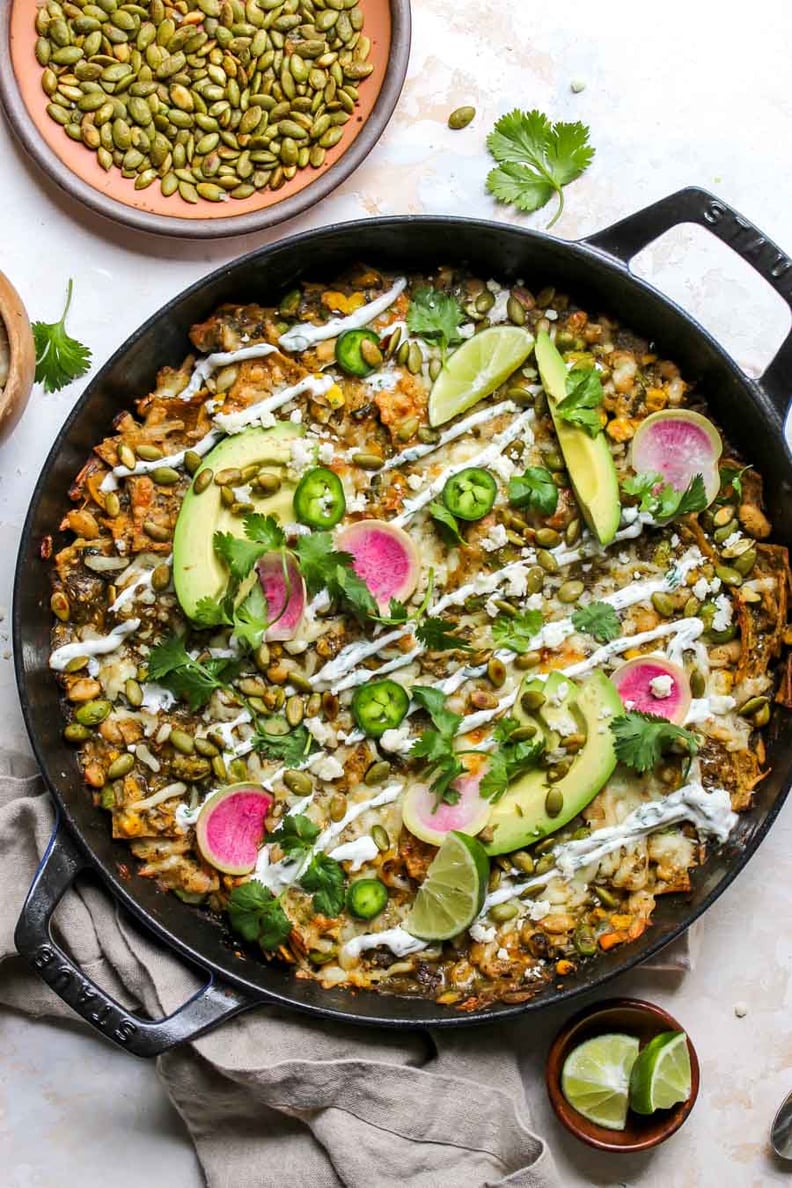 Skillet Poblano and Pumpkin Enchiladas