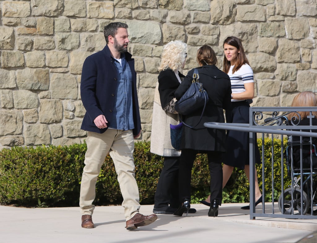 Jennifer Garner and Ben Affleck at Church January 2019