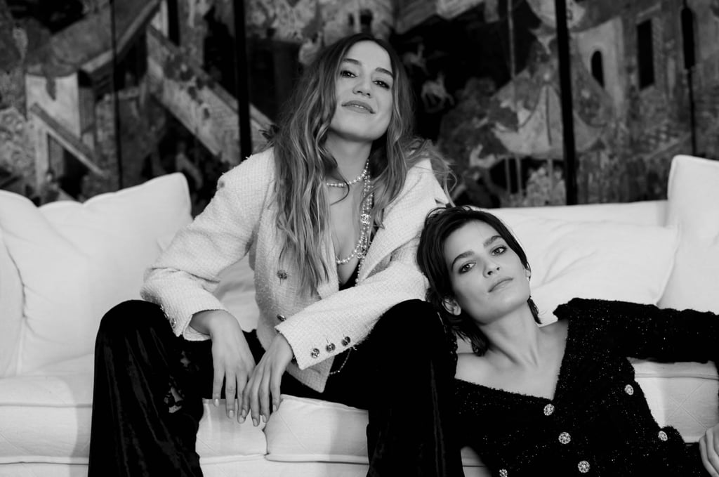 French singer Izïa Higelin and Chanel ambassador Alma Jodorowsky wear Chanel Couture collections.