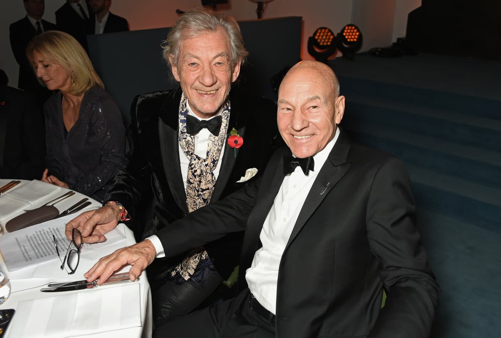 Ian McKellen and Patrick Stewart at Evening Standard Theatre