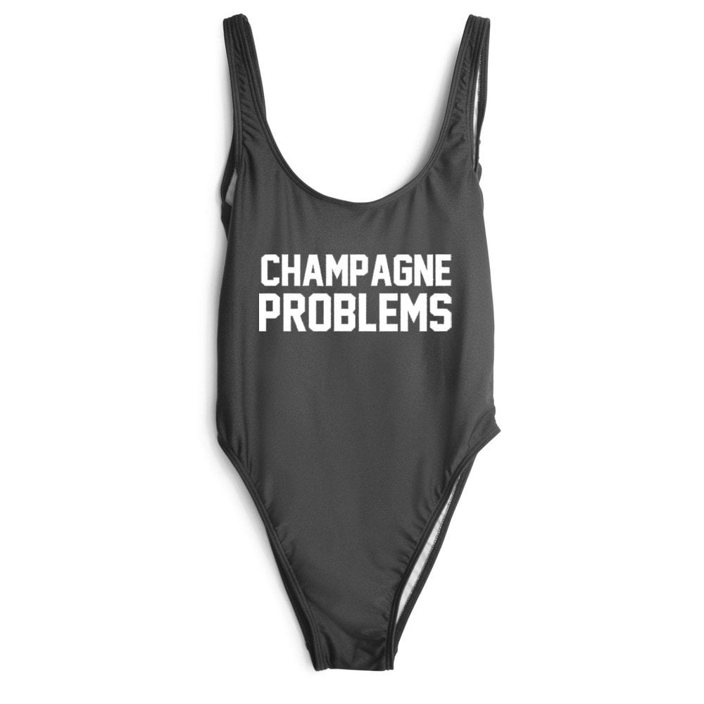 Private Party Champagne Problems Swimsuit ($99)